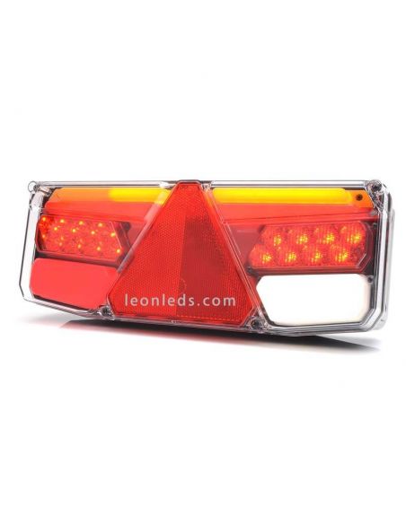 Piloto trasero LED de remolque o plataforma con triangulo reflectante | LeonLeds Iluminación