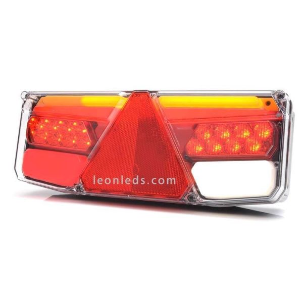 Piloto trasero LED de remolque o plataforma con triangulo reflectante | LeonLeds Iluminación