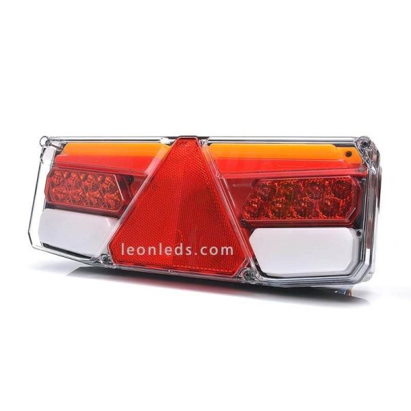 Piloto trasero LED de remolque o plataforma con triangulo reflectante | LeonLeds Iluminación