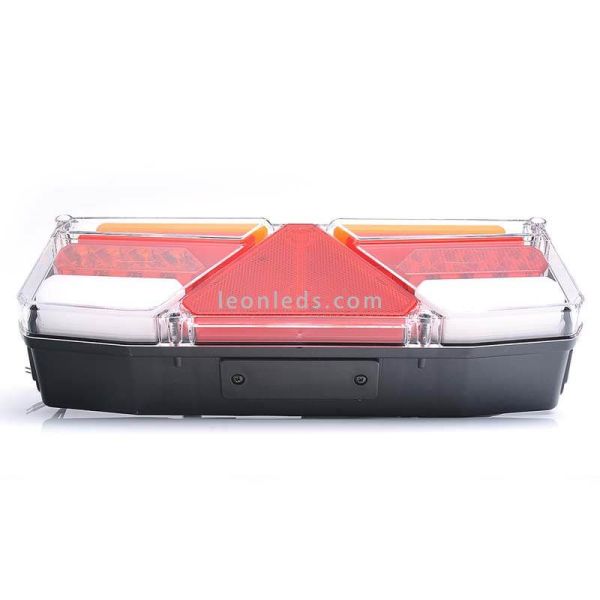 Piloto trasero LED de remolque o plataforma con triangulo reflectante | LeonLeds Iluminación