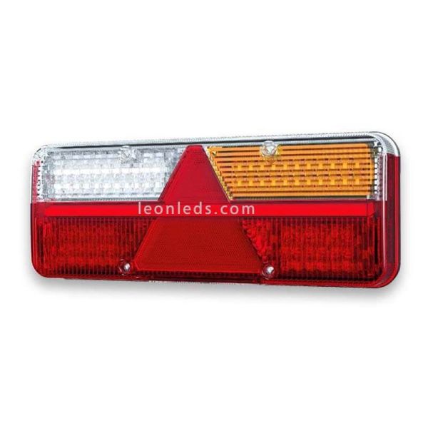 Feu arrière LED Fristom FT500 avec triangle Homologué | Éclairage Léonleds