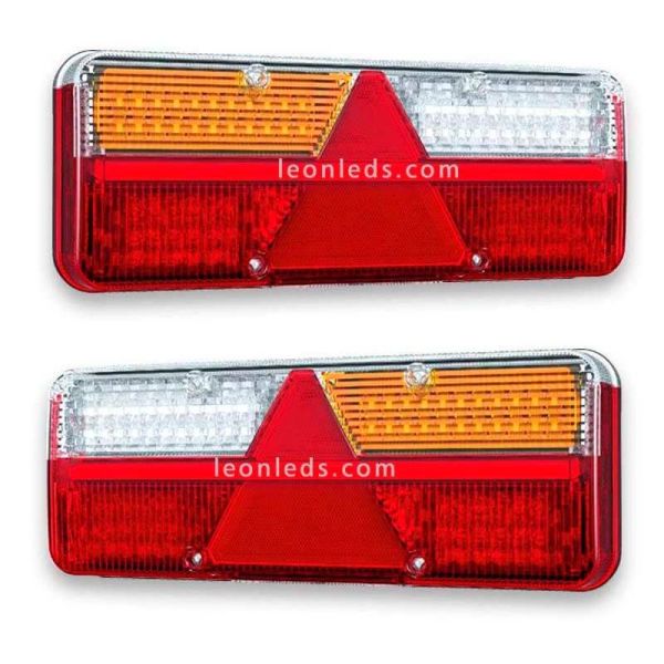 Fristom FT500 Feu arrière LED FT-500 avec triangle homologué pour camion ou remorque | Éclairage LeonLeds
