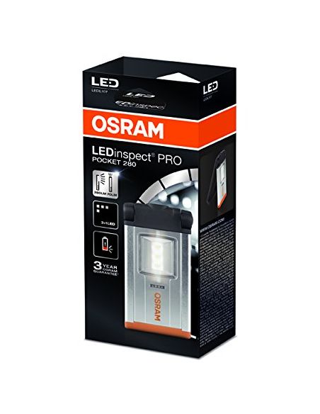 Particolarmente Flessibile 6000K OSRAM LEDIL409 LEDinspect Pocket PRO 400 Magnetica Luce di Lavoro a LED Ricaricabile Ispezione Sottile 