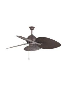 Ventilador de techo Cuba de Faro Barcelona marrón | LeonLeds Iluminación