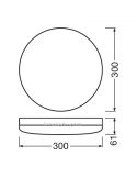 Dimensiones de Plafón de Techo osram LedVance