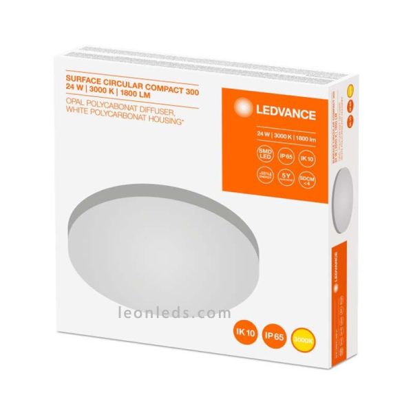 Caixa de plafon de superfície SURFACE COMPACT IK10 CEILING LIGHT | Osram LedVance