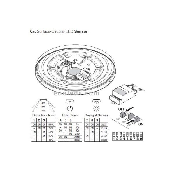 Candeeiro de teto LED redondo 13W...