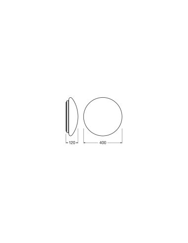Dimensiones de Plafón LED redondo de Osram Led Vance | LeonLeds Iluminación LED