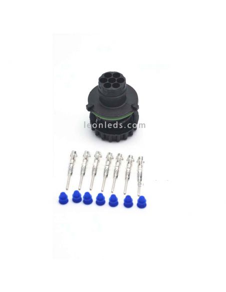 Conector 7 Pin AMP macho | LeonLeds Iluminación