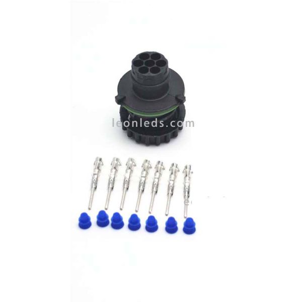 Connecteur mâle AMP 7 broches | Éclairage LeonLeds