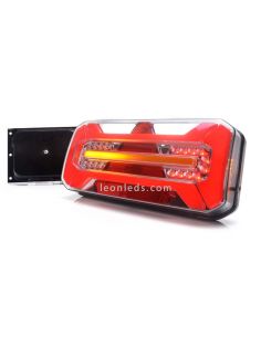 Feu arrière LED avec triangle réfléchissant de la marque Was avec effet néon | Éclairage LeonLeds