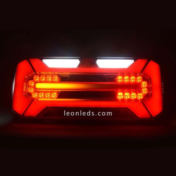 Piloto trasero LED con efecto Neon triangulo reflectante y intermitente progresivo de la marca Was W184 | LeonLeds Iluminación