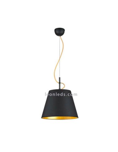 Lámpara de techo moderna Andreus negra y dorada de la marca Trio Lighting | LeonLeds Iluminación