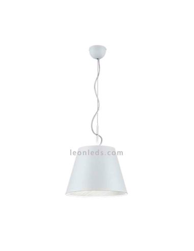 Lámpara de techo moderna blanca y plateada de la serie Andreus | LeonLeds Iluminación decorativa