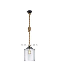 Lámpara de techo de estilo Vintage de la serie Judith de Trio Lighting | LeonLeds Iluminación