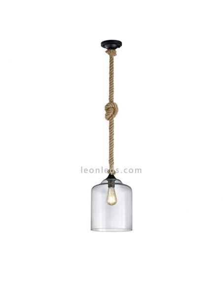 Lámpara de techo de estilo Vintage de la serie Judith de Trio Lighting | LeonLeds Iluminación