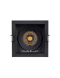 Downlight LED preto quadrado ajustável por Led Vance | Leon Iluminação LED