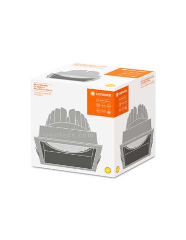 Embalaje de Downlight LED empotrable blanco cuadrado moderno orientable de LedVance | LeonLeds Iluminación