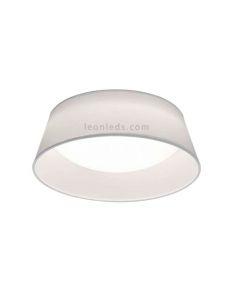 Plafón LED redondo moderno con pantalla textil modelo Ponts de Trio Ligting | LeonLeds Iluminación
