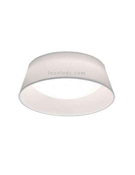 Plafón LED redondo moderno con pantalla textil modelo Ponts de Trio Ligting | LeonLeds Iluminación