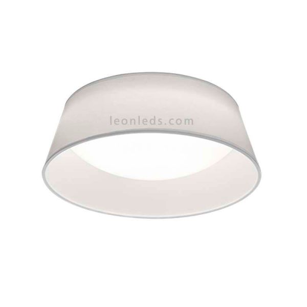 Plafón LED redondo moderno con pantalla textil modelo Ponts de Trio Ligting | LeonLeds Iluminación