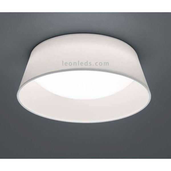 Plafón de Techo LED redondo moderno textil de la serie Ponts de Trio Lighting | LeonLeds Novedades LED