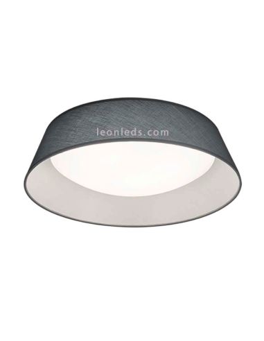 Plafón redondo LED serie Ponts Gris y blanco de diseño moderno | LeonLeds Iluminación