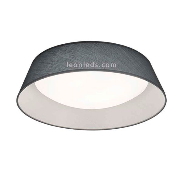 Plafón redondo LED serie Ponts Gris y blanco de diseño moderno | LeonLeds Iluminación
