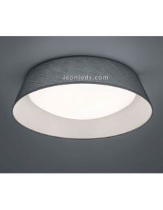 Plafón redondo LED serie Ponts Gris y blanco de diseño moderno | LeonLeds Iluminación 2