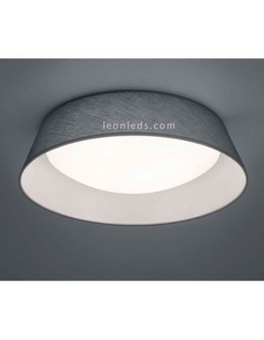 Plafón redondo LED serie Ponts Gris y blanco de diseño moderno | LeonLeds Iluminación