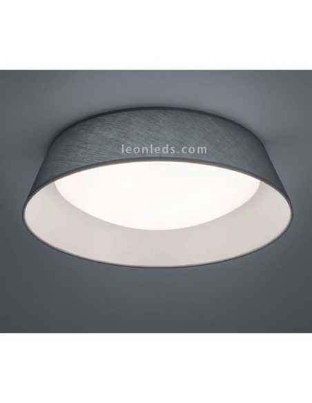 Plafón redondo LED serie Ponts Gris y blanco de diseño moderno | LeonLeds Iluminación