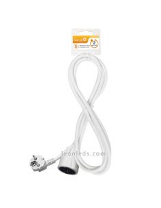 Cable alargador extensible 5m 16a/250v. Alargador 5m para 16a/250v.  Alargadera de 5m como max 3680w.