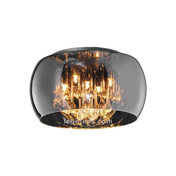 Plafón Vapore de Trio Lighting cromado de estilo moderno | LeonLeds Iluminación