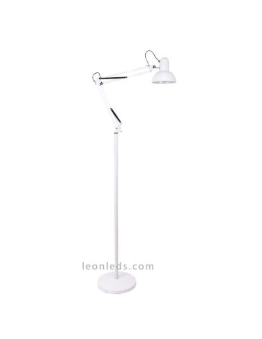 Candeeiro de pé articulado branco da | LeonLeds Iluminação decorativa