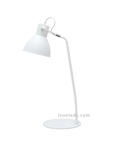 Flexo Blanco de estilo Nordico | Lámpara de sobremesa Blanca de estilo Nordico | LeonLeds Iluminación decorativa