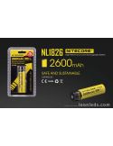 Nitecore NL1826 formato 18650 de 2600mAh de la marca Nitecore de diseño moderno | LeonLeds iluminación