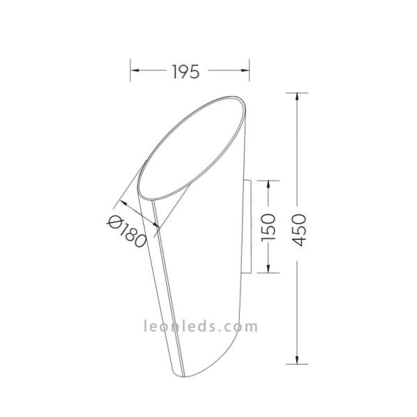 Luz de parede moderna preta e dourada...