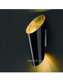 Aplique de pared grande moderno negro y dorado de Trio Lighting Madeira | LeonLeds Iluminación decorativa
