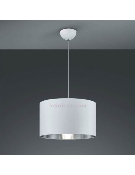 Lámpara de Techo moderna Blanca y Plateada barata Hostel | LeonLeds.com