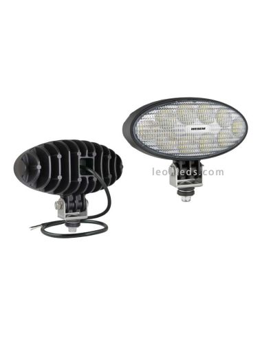 Faro LED de trabajo potente 24V y 12V valido para tractores John Deere | LeonLeds Iluminación