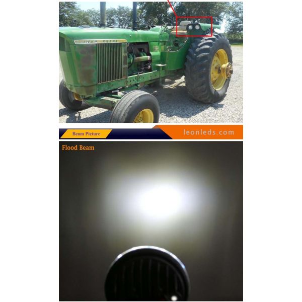 Faro de trabajo LED redondo PAR36 | LeonLeds Faros LED