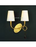 Aplique de pared Dorado Clásico de diseño serie Paola 3547 de Mantra | LeonLeds Iluminación