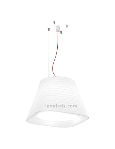 Lámpara LED de Techo Blanca regulable en altura de la marca Arkos Light | LeonLeds Iluminación LED