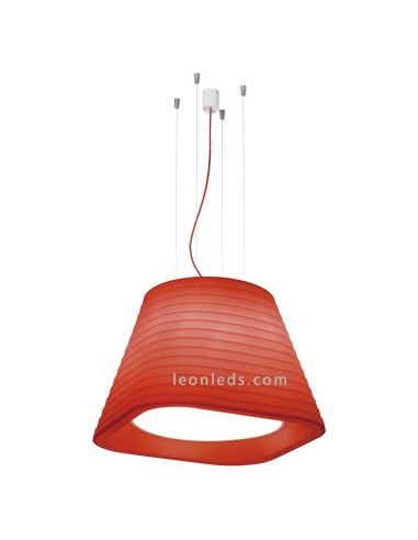 Lâmpada de teto LED Brigit vermelha moderna da Arkos Light | Lâmpadas LED modernas LeonLeds