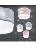Plafones infantiles estrellas y lunas para techo | LeonLeds iluminación