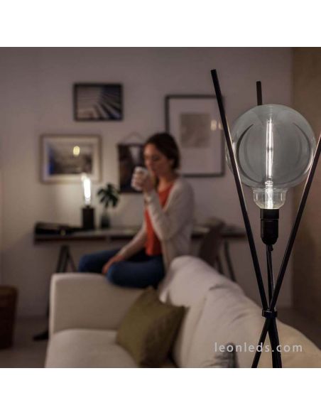 Bombilla LED Philips Smoky globo e27 regulable | LeonLeds Bombillas LED Smoky
