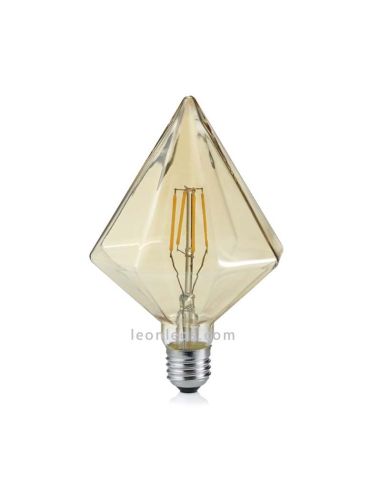 Bombilla LED Vintage diamante dorada con rosca E27 | LeonLeds Bombillas Vintage