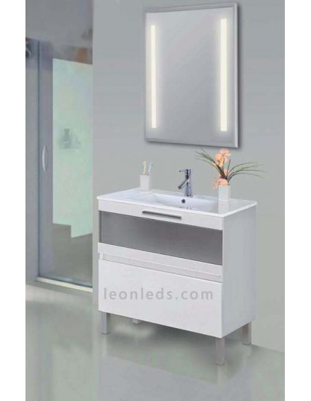 Miroir led pour salles de bains de la série Jour avec 21W de 72x52x5CM.Au meilleur prix ! | Éclairage LeonLeds