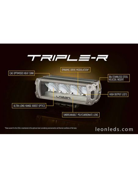 Gama LazerLamps Triple R com 5 anos de garantia | Barras de LED 4X4 LeonLeds