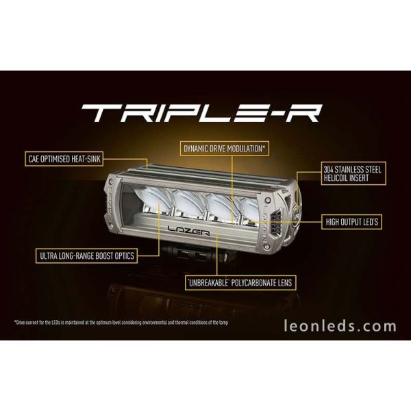 Gama Triple R de LazerLamps con 5 años de garantía | LeonLeds Barras LED 4X4